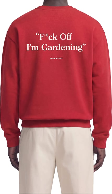 Bram's Fruit F*ck Off I'm Gardening Crewneck - Red