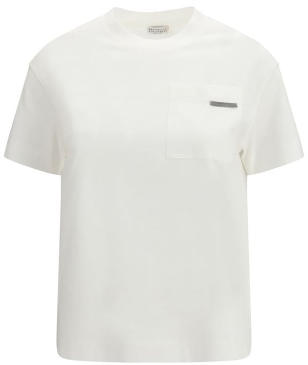 Brunello Cucinelli Brunello Cucinelli White Cotton T-Shirt