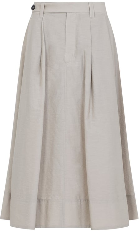 Brunello Cucinelli Brunello Cucinelli Cotton Midi Skirt