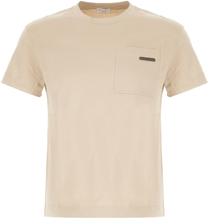 Brunello Cucinelli Brunello Cucinelli Cappuccino cotton t-shirt
