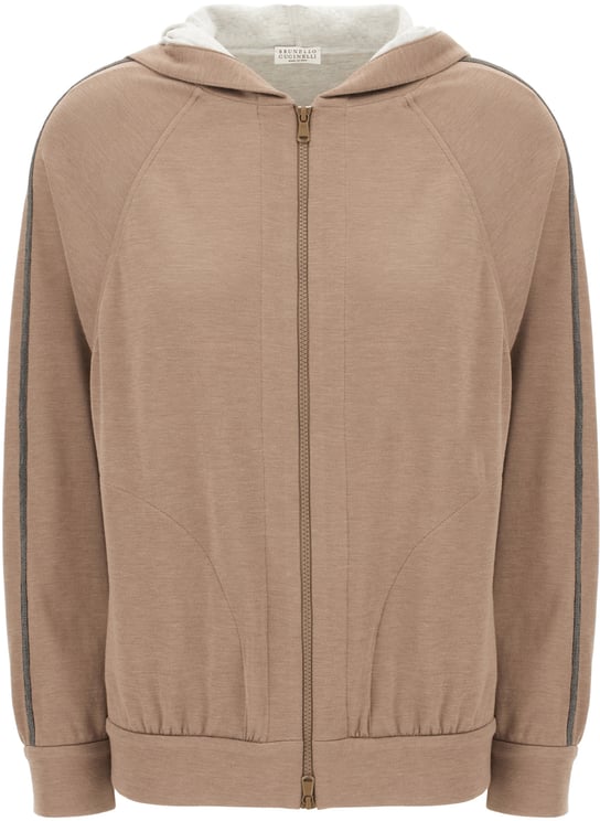 Brunello Cucinelli Brunello Cucinelli Cappuccino cotton blend sweatshirt