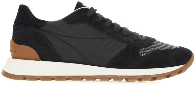 Brunello Cucinelli Brunello Cucinelli Black suede and nylon sneakers