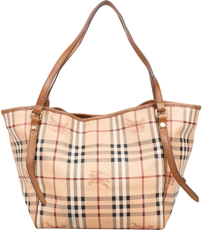 Burberry Burberry Haymarket Check Hobo Shoulder Bag
