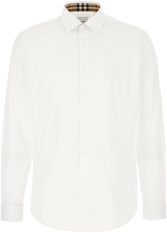 Burberry Burberry White stretch cotton shirt
