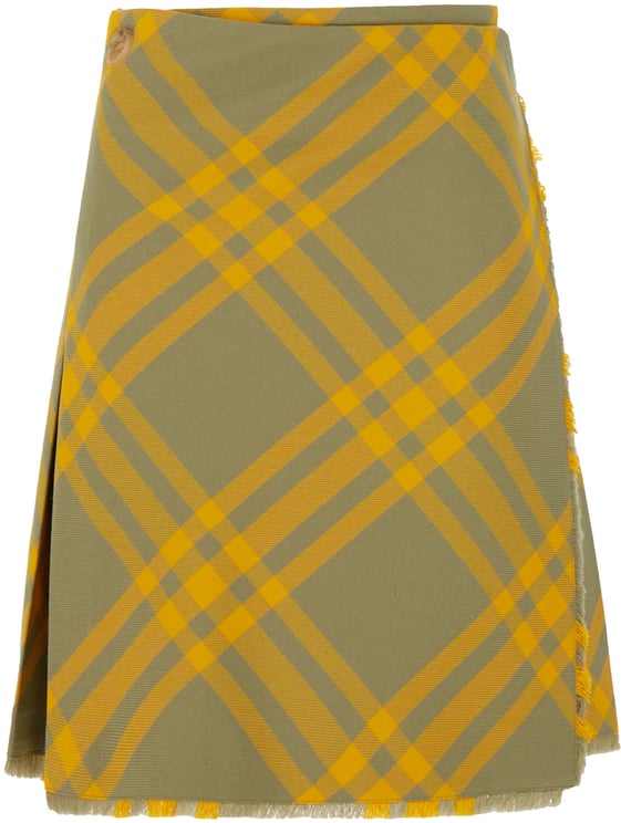 Burberry Burberry Embroidered polyester blend skirt
