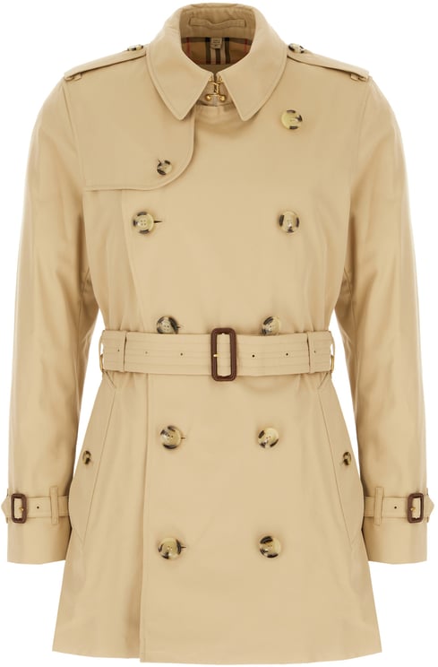 Burberry Burberry Beige gabardine trench coat