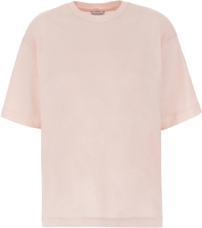 Burberry Burberry Pastel pink oversize cotton t-shirt
