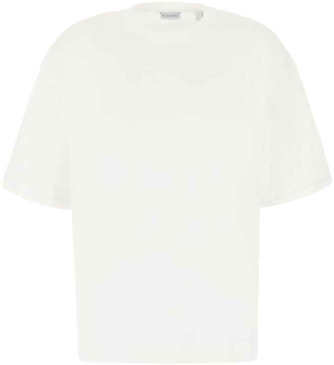 Burberry Burberry Ivory cotton oversize t-shirt