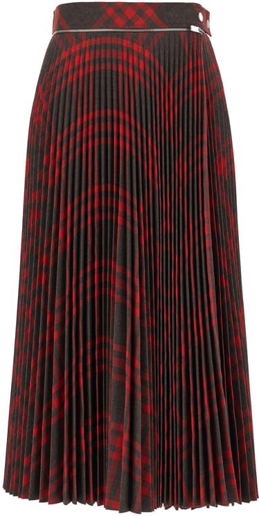 Burberry Burberry Embroidered polyester blend skirt