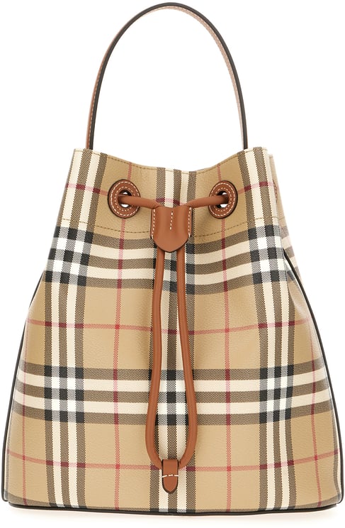 Burberry Burberry Printed canvas Check bucket bag