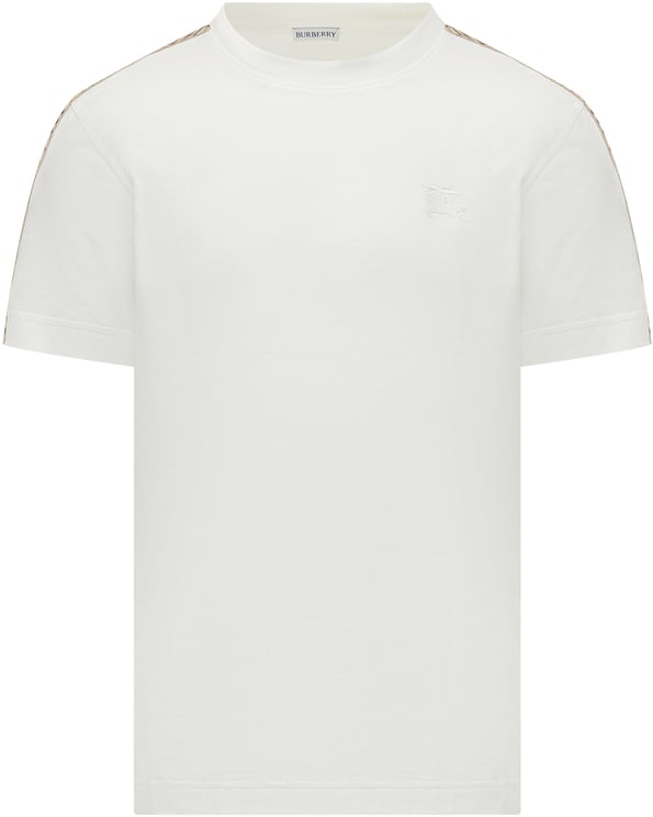 Burberry T-Shirt con Motivo Check