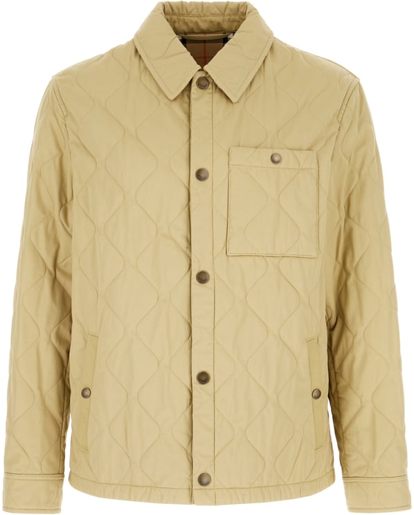 Burberry Burberry Khaki green cotton sleeveless padded jacket