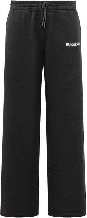 Burberry Pantaloni Ampi con Ricamo Logo