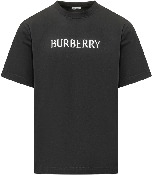 Burberry T-Shirt In Cotone Con Logo Frontale