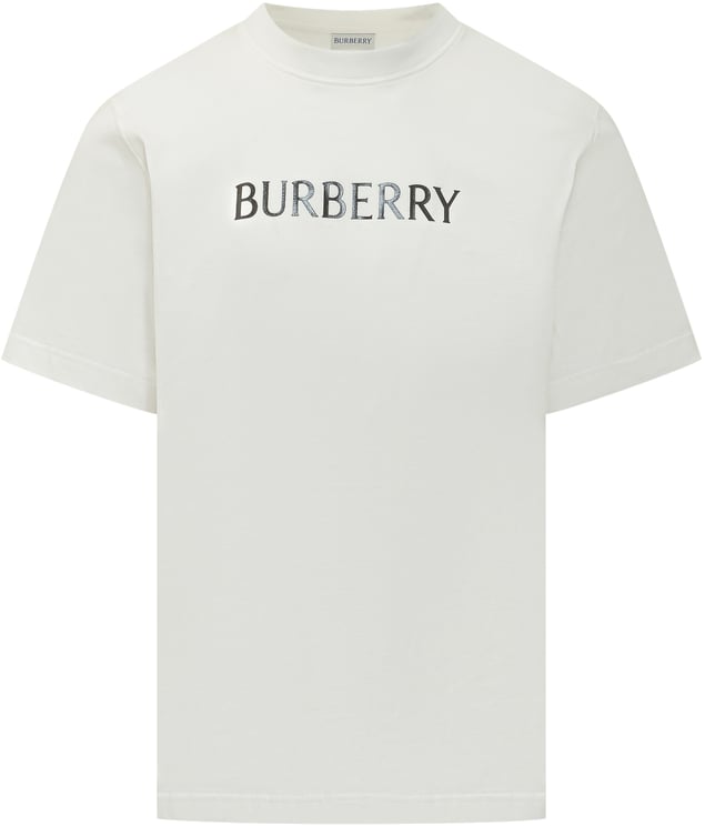 Burberry T-Shirt con Logo Frontale