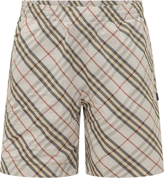 Burberry Shorts con Motivo Check