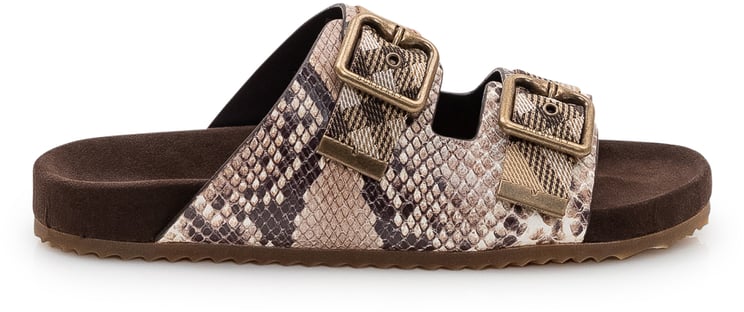 Burberry Sandali Urchin con Doppia Fibbie e Stampa