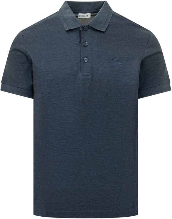 Burberry Polo con Logo Ricamato