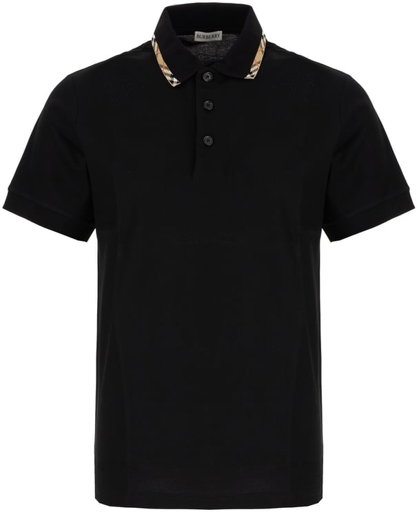 Burberry Burberry Black piquet polo shirt