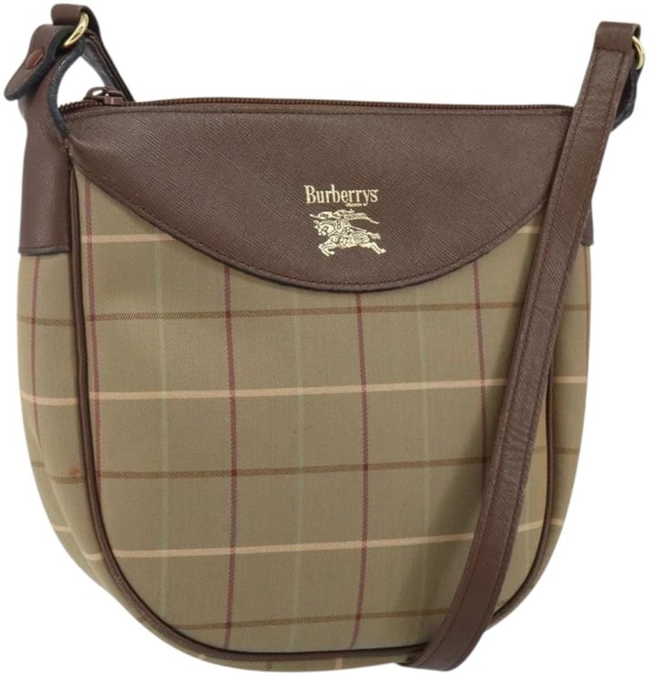 Burberry Burberry Nova Check Tote Nylon and Leather
