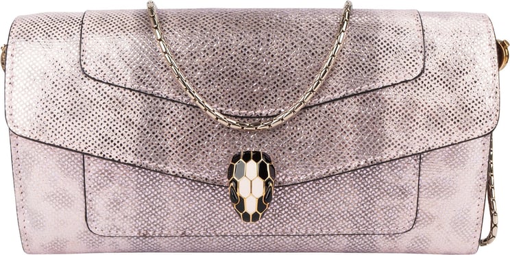 Bvlgari Bvlgari Metallic  Serpenti Forever Wallet On Chain Crossbody Bag
