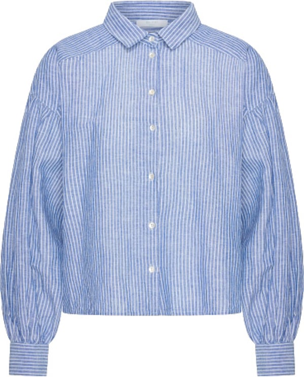 By Bar By-bar - Sarah Short Linen - 26112027 - 643 Blue Stripe