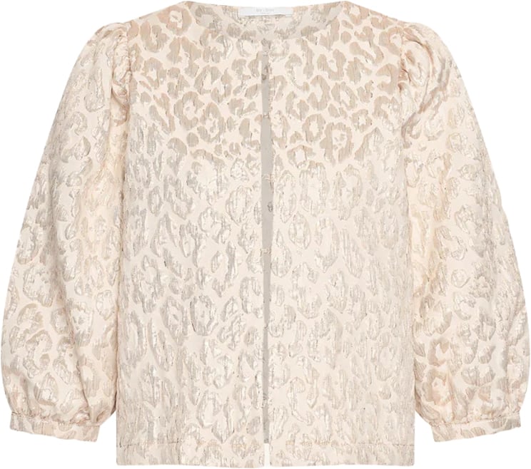 By Bar By-bar - Mauri Sparkle Cheetah Blouse - 26112060 - 245 Champagne