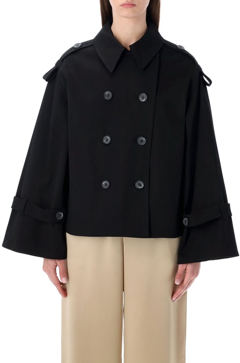 By Malene Birger Alisandra Cropped Trench Nero