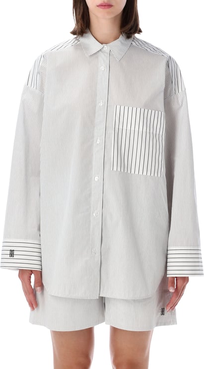 By Malene Birger Derris Shirt Stripe Stripes Black White