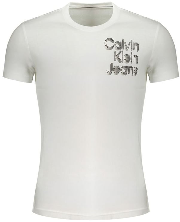 Calvin Klein Calvin Klein White Cotton Men T-Shirt