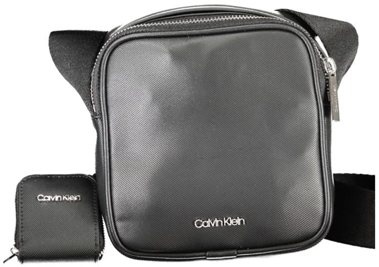 Calvin Klein Calvin Klein Black Polyurethane Men Shoulder Bag