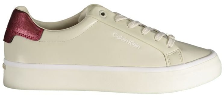 Calvin Klein Calvin Klein Beige Leather Women Sneaker