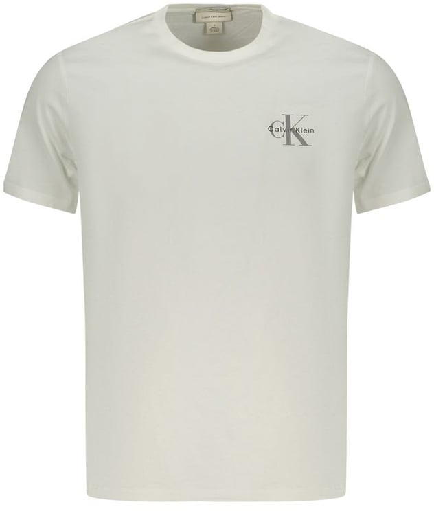 Calvin Klein Calvin Klein White Cotton Men T-Shirt