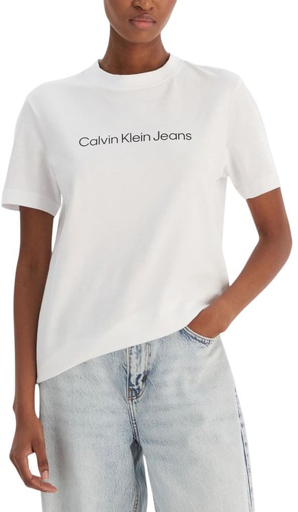 Calvin Klein Calvin Klein Jeans White Cotton T-Shirt