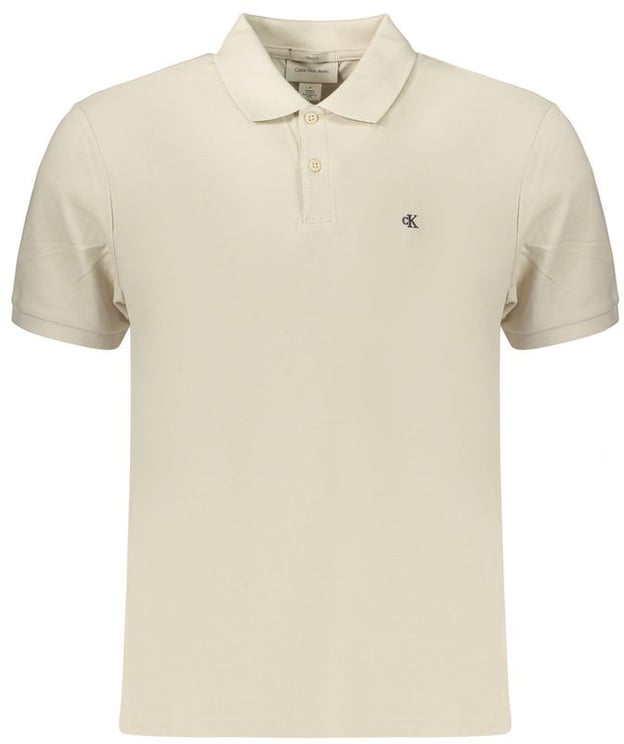 Calvin Klein Calvin Klein Beige Cotton Mens Polo Shirt