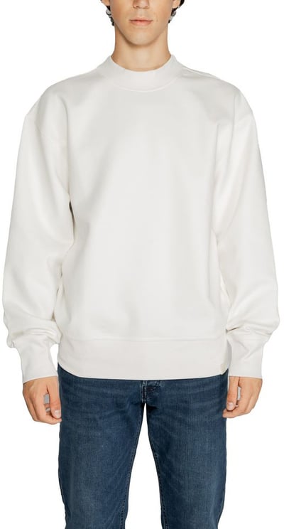 Calvin Klein Calvin Klein Jeans White Recycled Cotton Sweatshirt