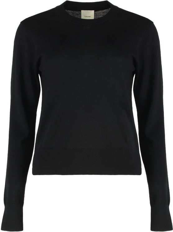 Calvin Klein Round neck sweater in merino wool