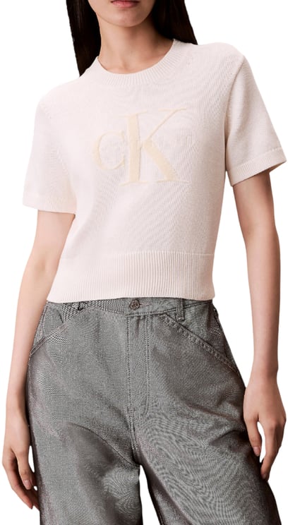 Calvin Klein Sweaters White Greige