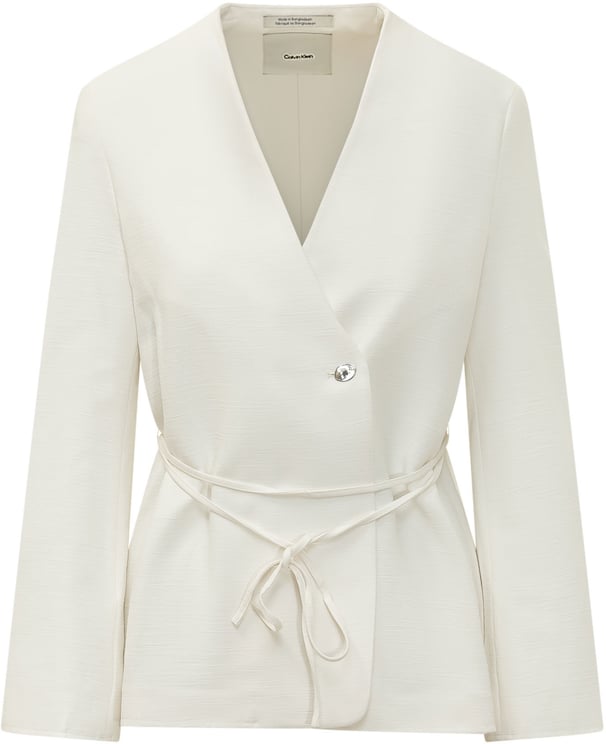 Calvin Klein Blazer con Scollo a V e Cintura
