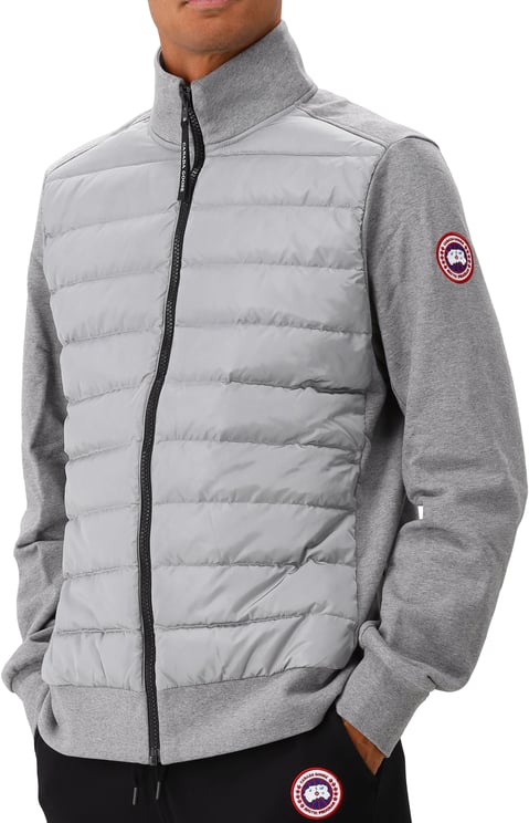 Canada Goose Canada Goose Gewatteerde Jas Grijs Hybridge Huron Full Zip