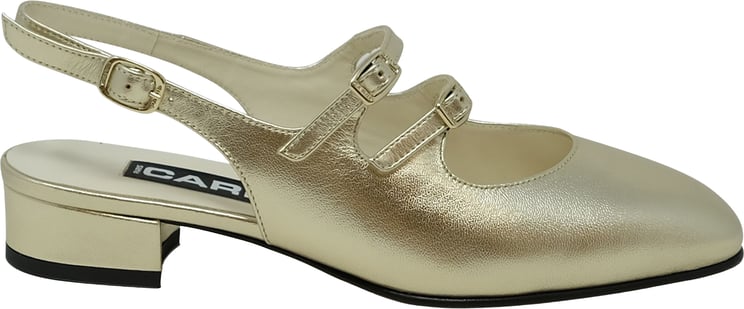 Carel Paris CAREL PARIS PECHE21 330979 GOLD LEATHER BALLET FLATS