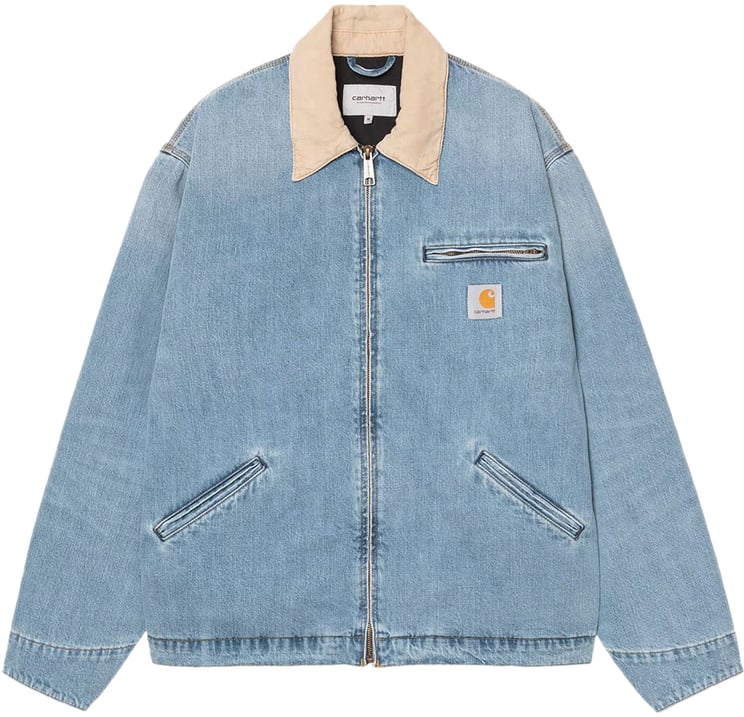 Carhartt carhartt wip og detroit jacket coton blue dusty brown