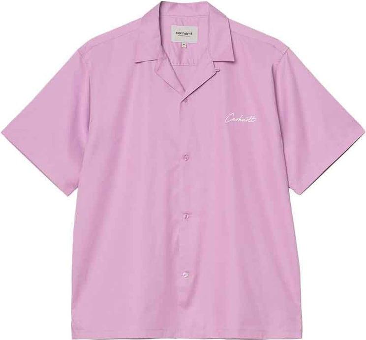 Carhartt carhartt wip s s delray shirt coton gentle purple