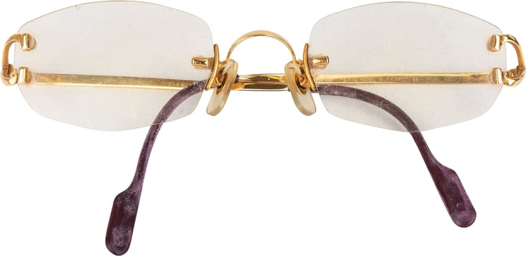 Cartier Cartier 18K Gold C Decor Rimless Eyeglasses