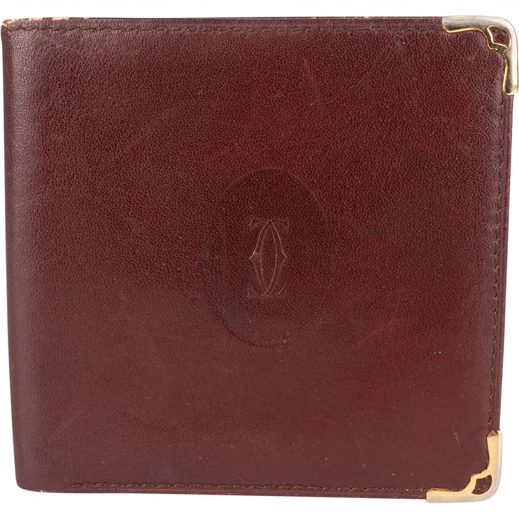 Cartier Cartier Bordeaux Leather Wallet