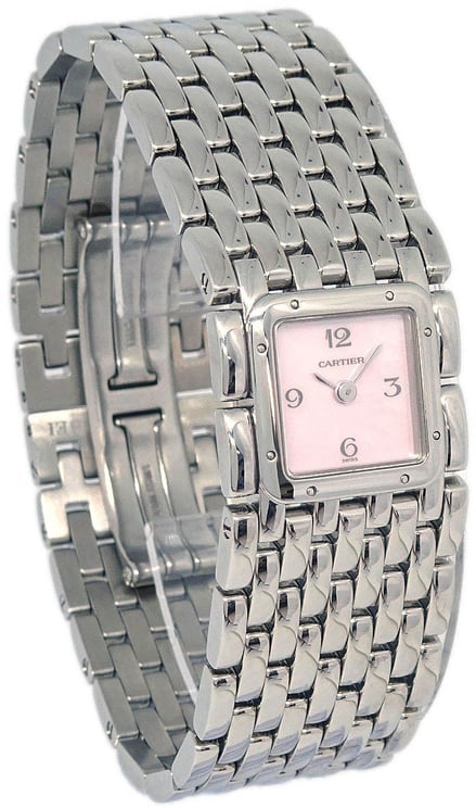 Cartier Cartier Panthere Ruban Quartz Watch Stainless Steel and Mother of Pearl 21
