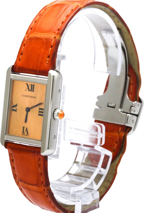 Cartier Cartier Tank Solo Quartz Rose Gold and Alligator 24