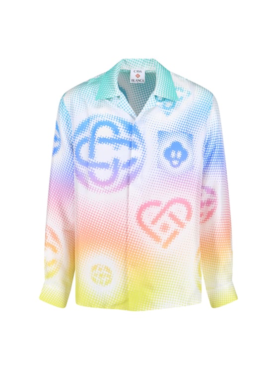 Casablanca "Halftone Logo" Shirt Multicolor