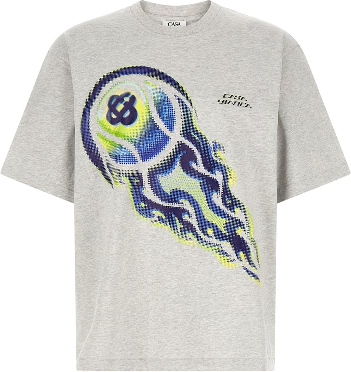 Casablanca Casablanca Gray Organic Cotton T-Shirt