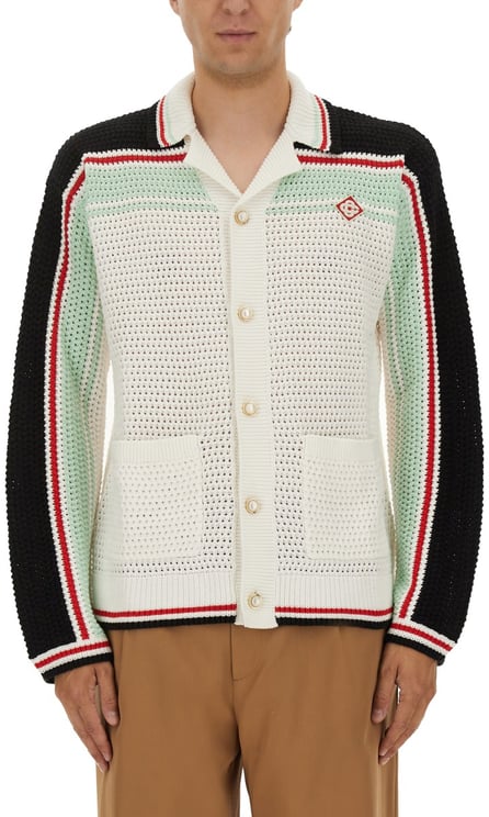 Casablanca COTTON KNIT TENNIS SHIRT
